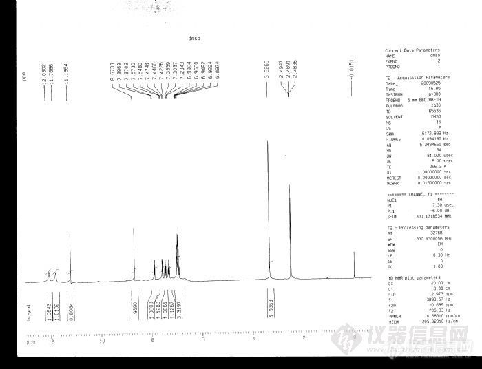 【求助】求助达人分析核磁谱图