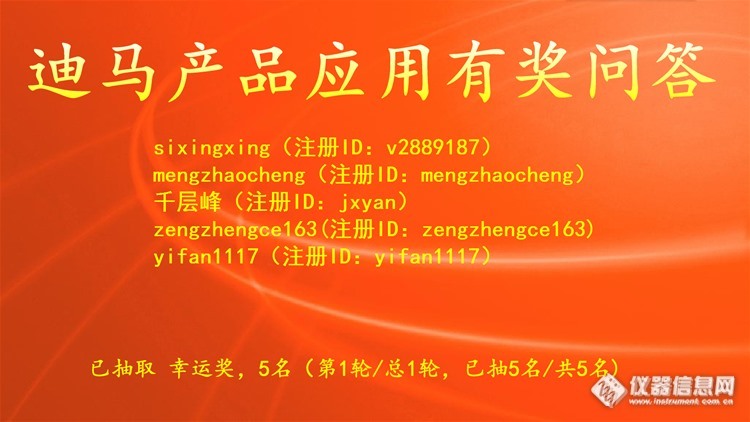 迪马产品应用有奖问答08.31（已完结）——饲料中三聚氰胺的测定