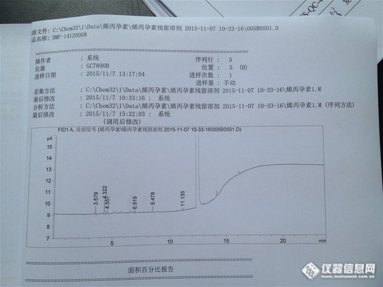 请教用过DMF做溶剂顶空进样的大侠