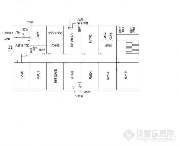 理化实验室平面设计图图片