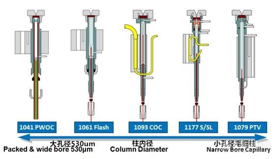 这几个进样口中文名字是什么？