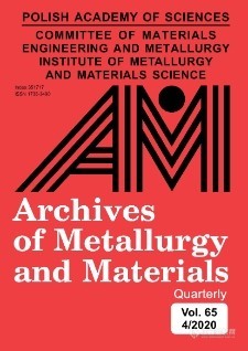 冶金与材料科学-Archives of Metallurgy and Materials