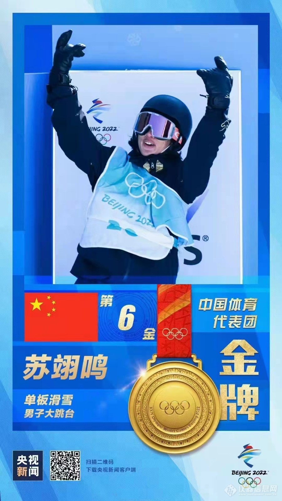 2022北京冬奥会我国获得的金牌6