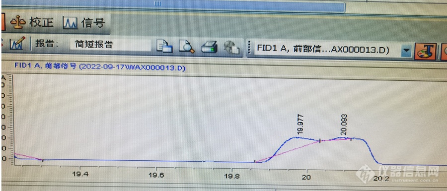 峰型异常原因