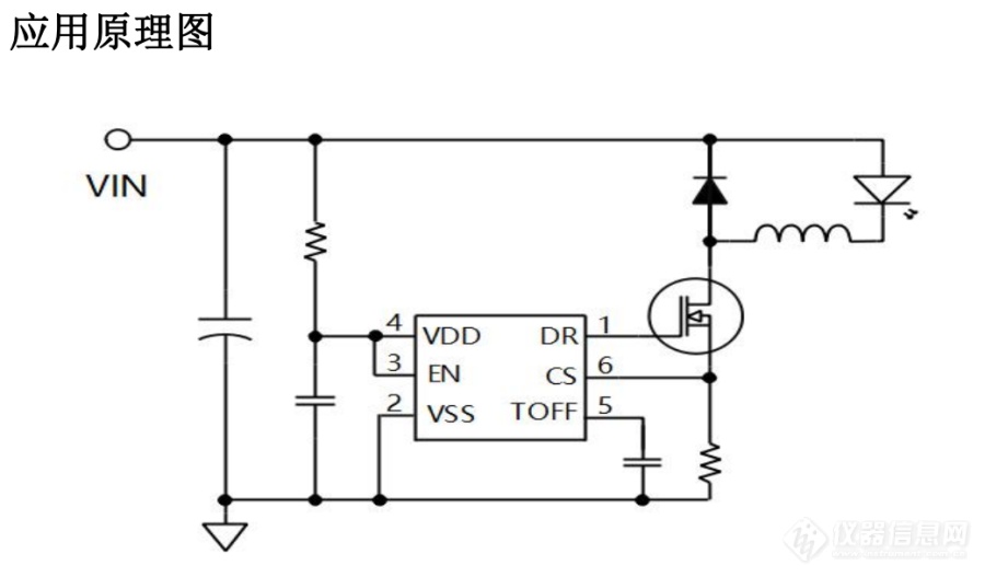 AP5160 外置MOS 开关型 PWM调光 降压恒流驱动工作原理图