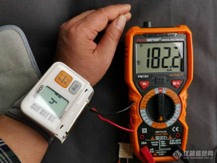 手腕式电子血压计使用10440型锂电池供电验证