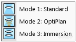请问赛默飞扫描电镜中的Standard/OptiPlan/Immersion三种模式中OptiPlan是什么模式呀